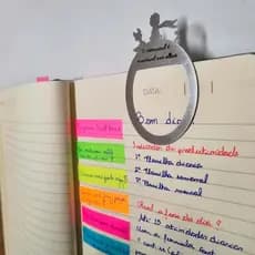 Kit 2 Clips Marca Pagina Clips Pequeno Príncipe Inox LIvros Planner Caderno Agenda Presente Criativo