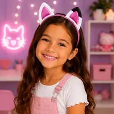 Orelinha Casa Mágica da Gabby, Tiara da Gabby não quebra alta qualidade