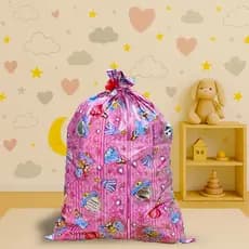 Kit 3 Sacos De Presente Estampado 70x50 C/ Lacinho