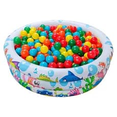 Piscina de Bolinha 180 Litros Infantil Inflável + 50 Bolinhas Coloridas Não Amassam