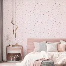 Papel De Parede Adesivo Granilite Rosa