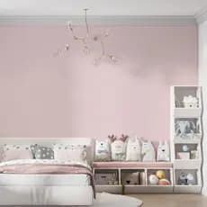 Papel De Parede Adesivo Rosa Bebê Liso - Vinil Autocolante