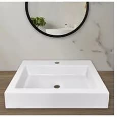 Cuba De Apoio Sobrepor Retangular PVC 44x34 Banheiro Lavabo
