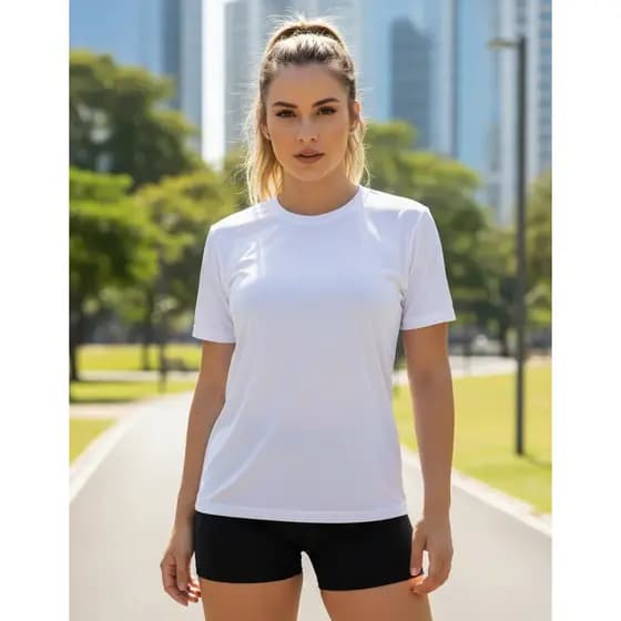 Kit 02 Camisetas Unisex Lisa Casual Treino Academia Esportes Exercícios Corrida