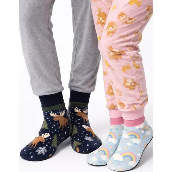 Meias De Inverno Femininas Masculinas Frio Macias Confortáveis