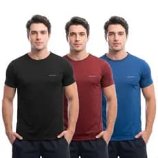 Kit 3 Camiseta Dry Masculina Manga Curta Treino Corrida Academia