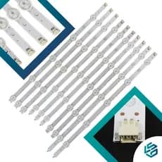 Kit Barras Led 42ln5400 42ln5700 42la6200 42la6204 42la6130