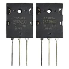 Transistor Par 2sc5200 2sa1943 To-3p 230v 15a Npn / Pnp Tudo Eletro