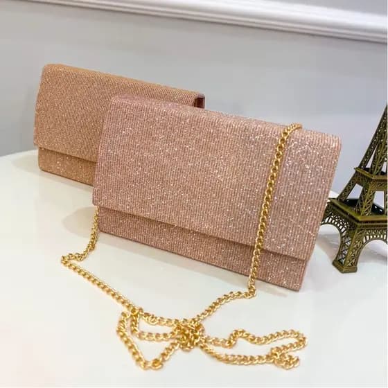 Bolsa Feminina Bolsinha Carteira De Mão Com Alça Ombro Beleza Sofisticada Moda Para Casamento Festa Balada Formatura