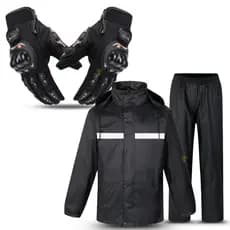 Capa de Chuva Impermeável Motoqueiros Proteção Moto Boy Luva Touch screen Pro Biker impermeável