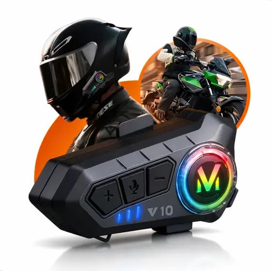 Fone De Ouvido Para Motocicleta Y10 À Prova D'águaBluetooth Sistema De Comunicação