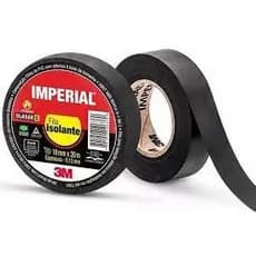 Fita Isolante Imperial 3M 5, 10 e 20 Metros Preta - 1un