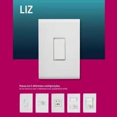 Kit 10 Conjunto Tomada ou Interruptor Tramontina Liz Branca