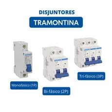 Disjuntor Unipolar/ Bipolar/ Tripolar de 10A a 63A - Tramontina - TDJ3-3KA