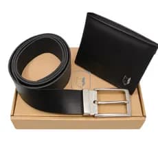 Kit 12 Carteiras Masculinas + 12 Cintos Masculinos Couro Montana Com Caixas Exclusivas