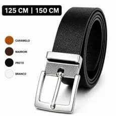 Cinto Masculino Couro Montana Premium - 125 CM ou 150 CM PLUS SIZE