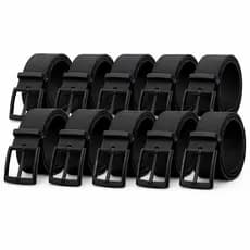 Kit 10 Cintos Masculino Couro Sintético Revenda Atacado Logistas.