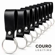 Kit Chaveiro de Couro Atacado 5 10 15 20 25 Unidades Lembrancinhas Eventos