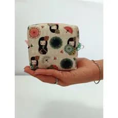Mini Necessaire Box, Porta Absorvente, Porta carregador e fones de ouvido, Porta treco