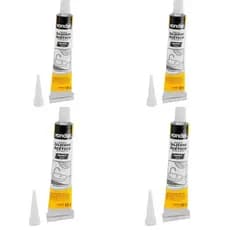 Silicone Acético Branco Selante Vedações Automotivas 4 unidades