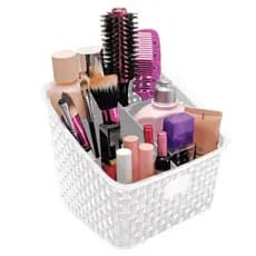 ORGANIZADOR RATTAN 6 DIVISÓRIAS BRANCO