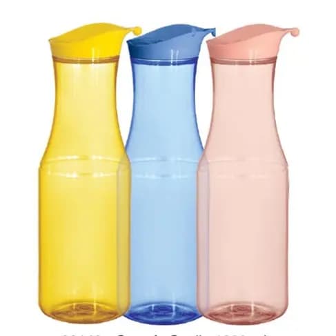 Garrafa Sottile 1200ml Plástico Colorida com Tampa Rosca Para Uso Diário Academia Viagem e Lazer