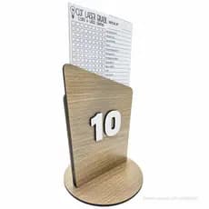 10 Placas De Números Para Mesa De Mdf Com Suporte P/ Comanda