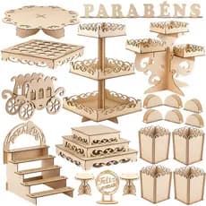 Kit Bandejas Provençal Grande Kit Porta Doces Infantil