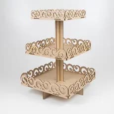 Torre Porta Doces Brigadeiro Beijinho Modelo Tipo Bandeja