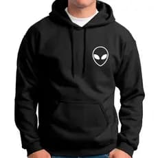 Moletom canguru casaco blusa de frio planeta alien et moleton promoção inverno Masculino Feminino