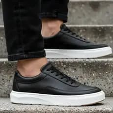 Tênis Masculino De Couro Legitimo Sapatênis Casual