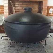 PANELA DE BARRO CAPIXABA 6 LITROS + SUPORTE