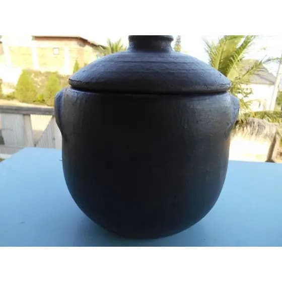 Caldeirão De Barro Artesanal Para Caldos e Sopas - 2 Litros