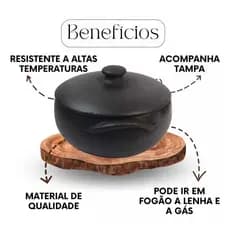 Panela de Barro Capixaba Para Peixada - 3.5 Litros