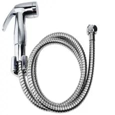 Ducha Higiênica Mangueira Flexível 1,20 Mt Com Gatilho Metal Cromado Sem Registro