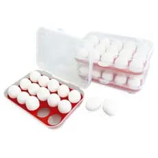 Porta Ovos Plástico com Tampa – Organizador 15 Cavidades Empilhável, Bandeja Caixa para Geladeira