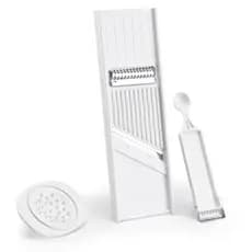 Kit 4 em 1 Keita Ralador Fatiador e Descascador de Legumes e Frutas Multiuso Cozinha