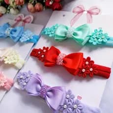 kit faixinhas/Laço com flores/faixinha RN/faixinhas delicadas/Kit 3 Faixinhas