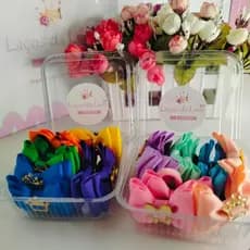 kit 10 Laços na Xuxinha para menina/Xuxinhas /Rabico/Kit Xuxinhas Flores/Parzinhos