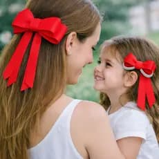 Kit Laços Mãe e Filha /Laços com Pontas /No bico de Pato/ Adulto e Infantil.