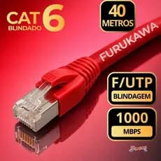 Cabo de Rede CAT6 40 Metros Blindado F/UTP Gigalan Furukawa