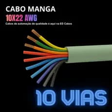 Cabo Manga 10x22AWG Sem Blindagem SB Bege