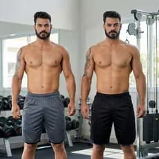 Kit 2 Bermuda Masculina Street Fitness para Academia com Bolsos Confortável e Estilo para Treino