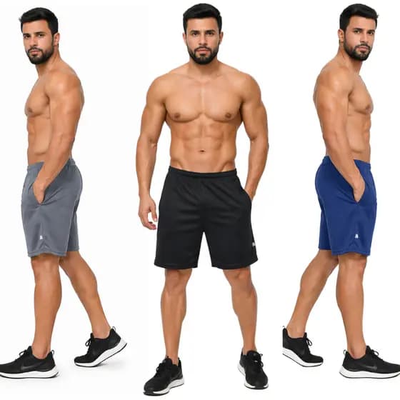Bermuda Confort Fit Cores para Exercício Físico Academia Corrida