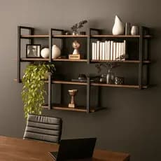 Prateleira Industrial Estante De Parede Moderna 120cm Zen Grande