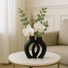 Vaso Decorativo - Decoração Para Diversos Ambientes - Impressão 3D - Vaso Duplo Moderno