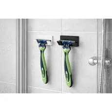 Suporte para laminas de barbear clean moderno universal organizador de banheiro sem furo na parede