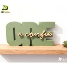 ORE E CONFIE LETREIRO CRISTÃO DECORATIVO - PRESENTE LEMBRANCINHA