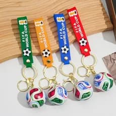 2026 Copa do Mundo de Futebol Chaveiro Fã Mercadoria Mascote Dos Desenhos Animados Carro Chaveiro Pingente 26.3.22