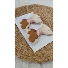 Par de Laço Capivara Infantil Delicado Laço Capivara para Crianças
